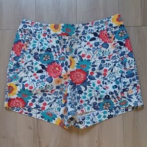 LOFT Floral High Waist Shorts - Multicolor